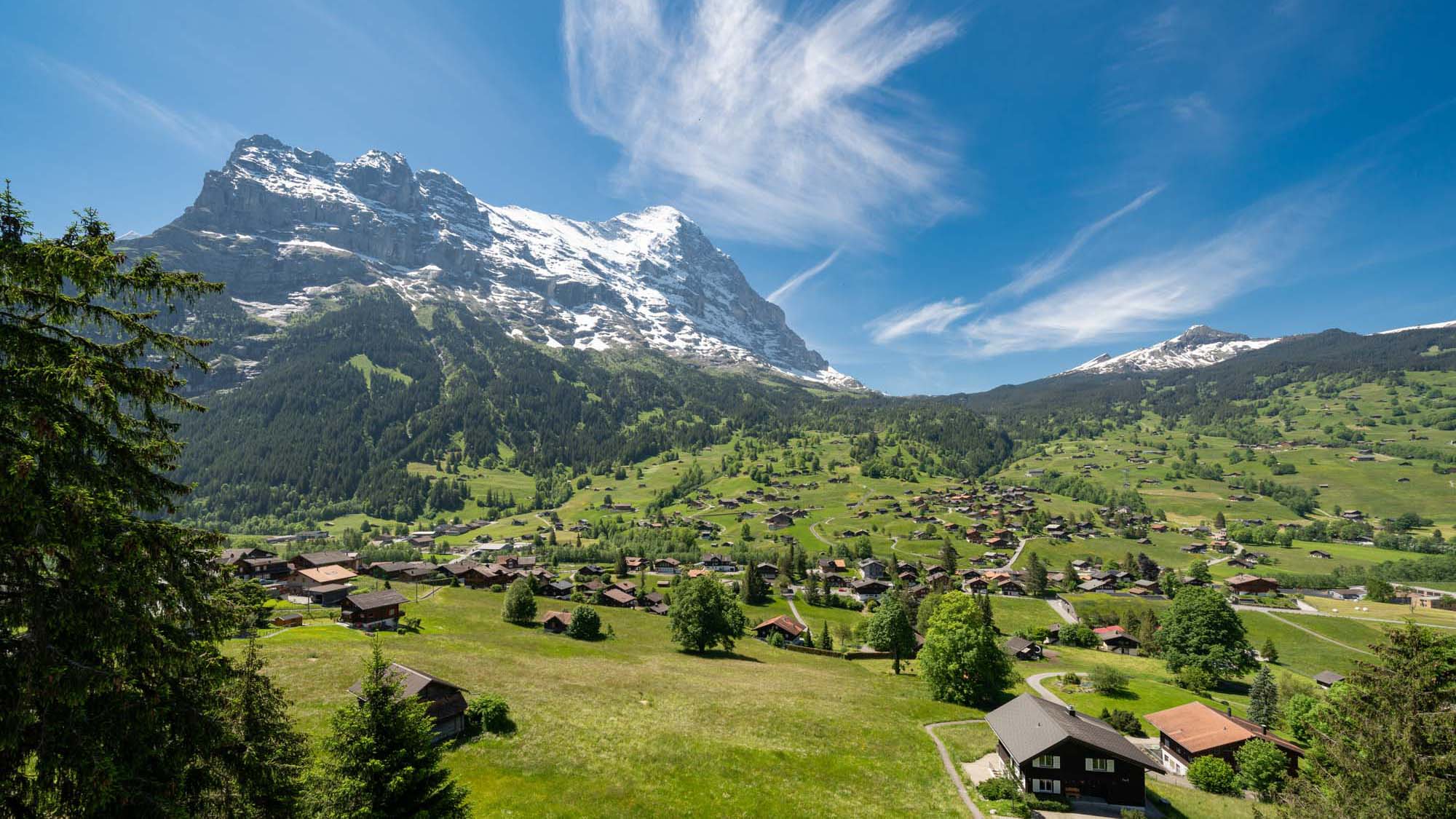 Aussicht auf die berühmte Eigernordwand